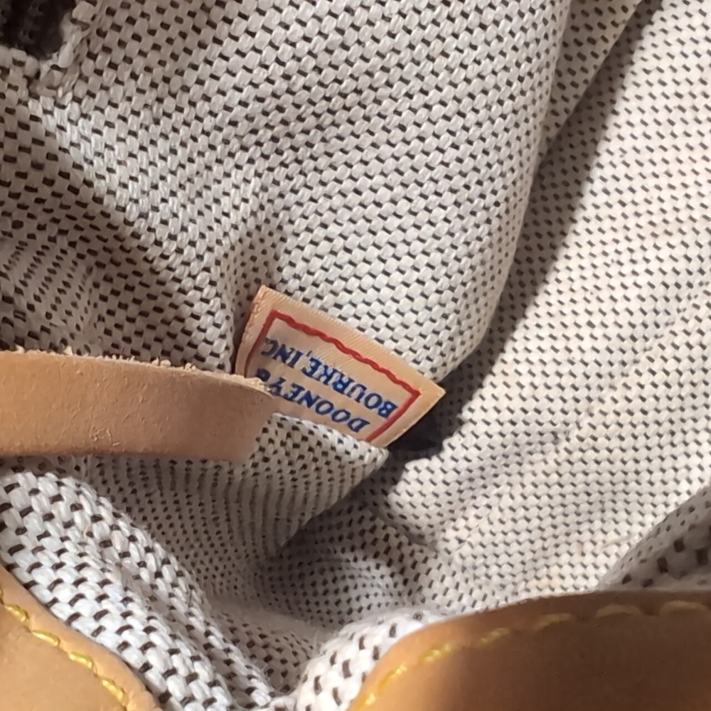 Dooney & Bourke Signature Light Brown Double Buckle Pockets Hobo Shoulder Purse - Picture 15 of 16